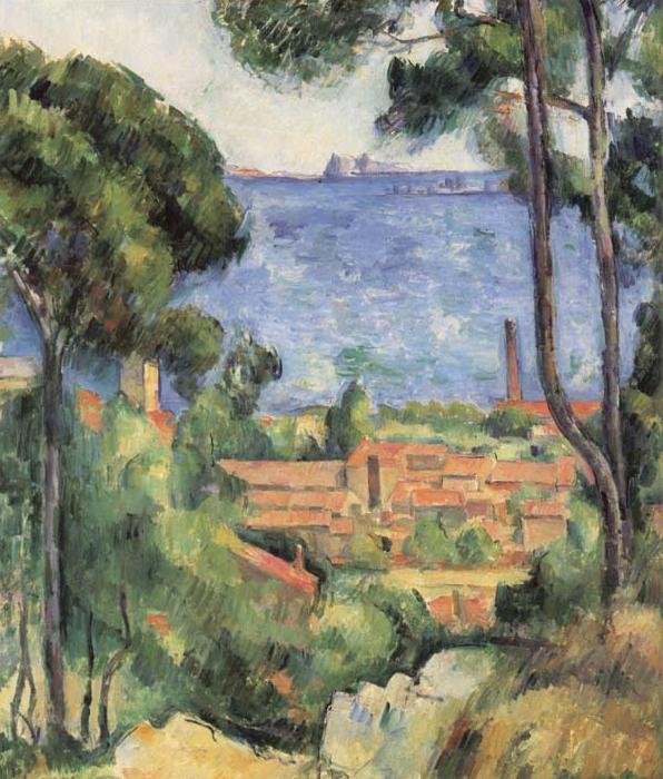 Paul Cezanne Vue sur I Estaque et le chateau d'lf Sweden oil painting art